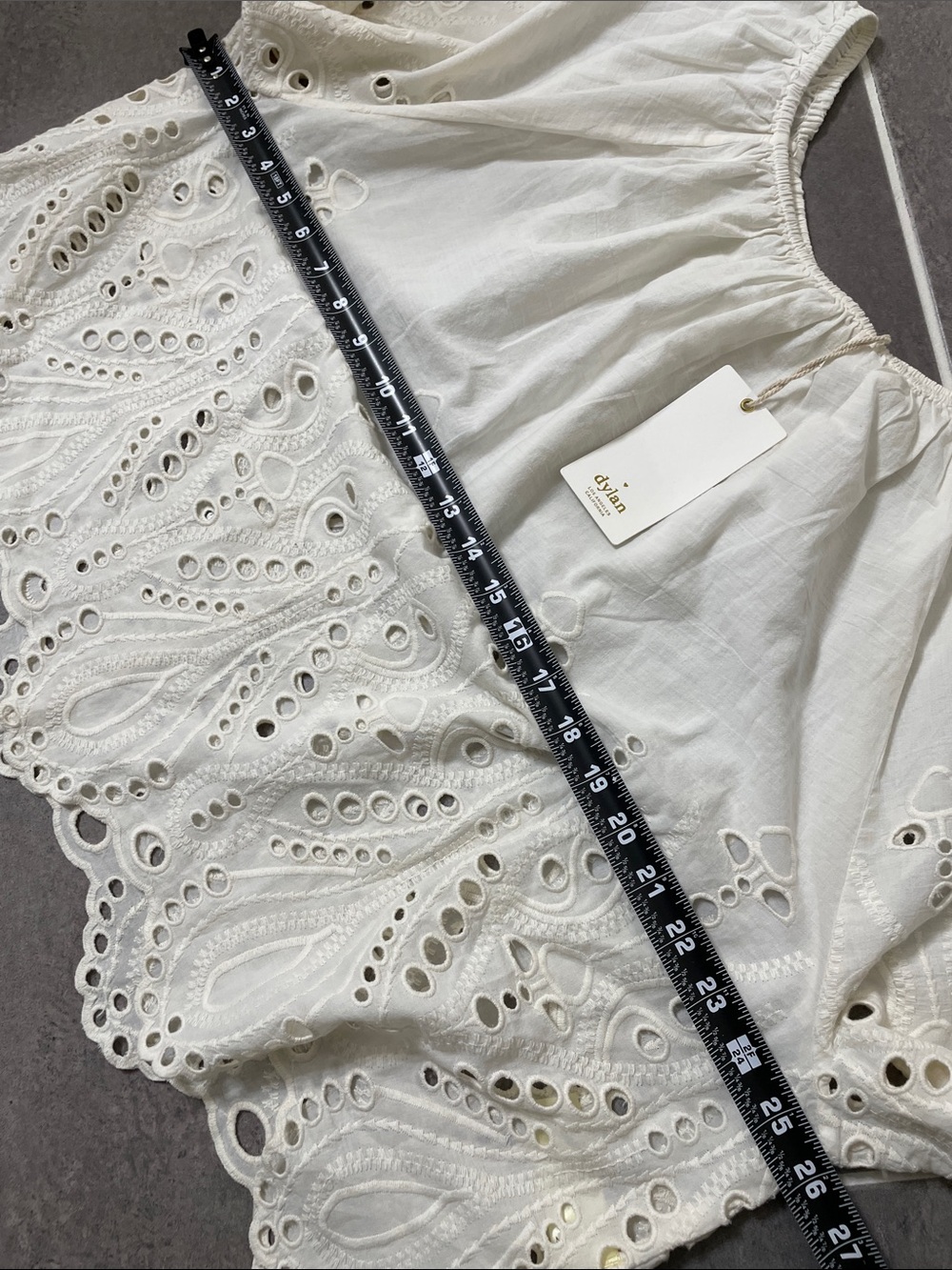 Dylan cut-out embroidery peasant top size XXL - Picture 6 of 9